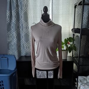 Pale Pink Loose Turtleneck